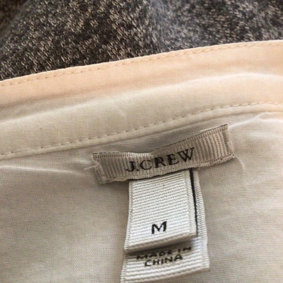 J. Crew White Square Bib Grey Sweatshirt. Size M - Picture 6 of 6